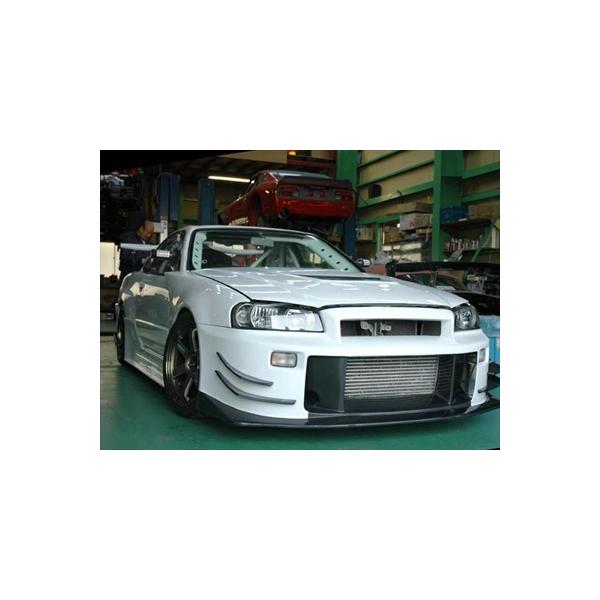 BNR34 MCRフロントバンパー FRP カナード付き ミレニアムジェイドGT-R R34 GTRER34 MCR エムシーアール >> 製品情報 >> 日産スカイラインGT-R R34・33・32
