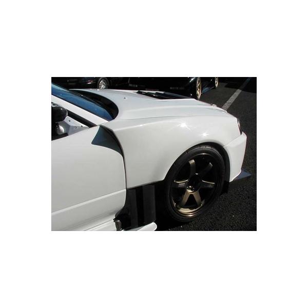 BNR34 G.shape フロントフェンダー 塗装済み : エアロ.カスタムパーツ