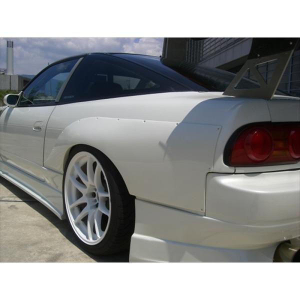 180sx インナーフェンダー　美品 180SX リヤーブリスターフェンダー 塗装済み : エアロ.カスタム