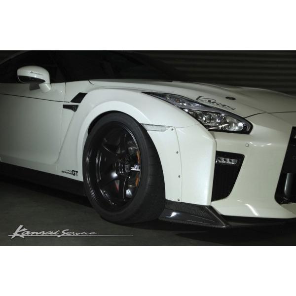 R35 Gt R My17 フロントワイドフェンダー Ledウインカー クリア 付属 エアロ カスタムパーツのtoptuner 通販 Paypayモール