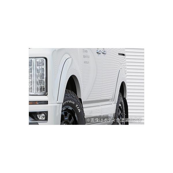 JAOS フェンダーガーニッシュ type-S 前期デリカ D:5フロント、リア JAOS フェンダーガーニッシュ type-X 塗装品 マットブラック