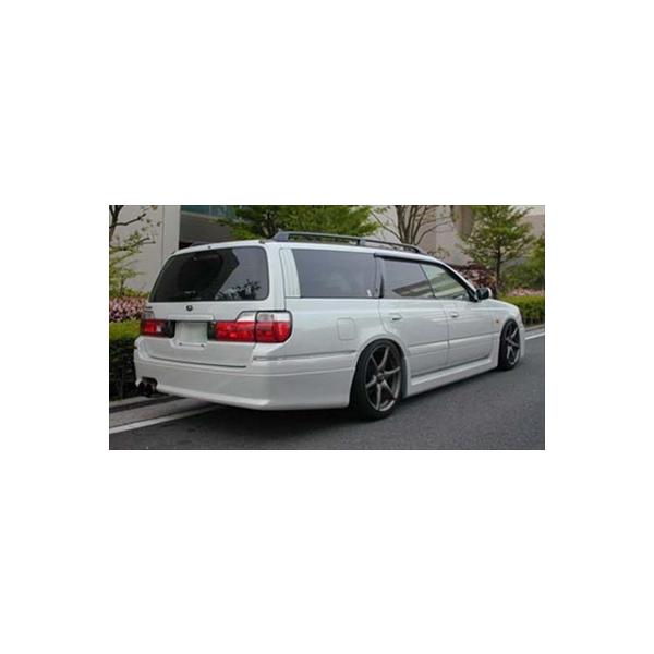 ステージア C34 MC前期後期共通 260RSルック リアバンパ−（メッキ