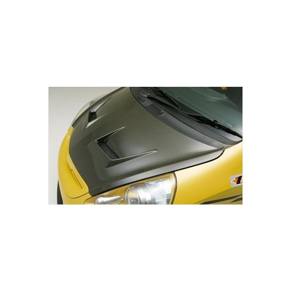 J'S RACING フィット GD エアロボンネット Type-V 表カーボン/裏FRP製