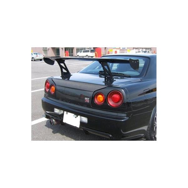 R34 GT-R トランク 平織りカーボン 補強タイプ 取付込 : エアロ