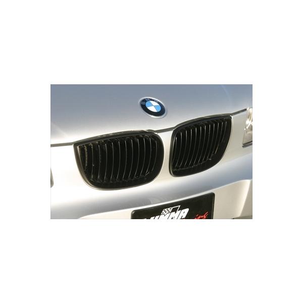 BMW E87 5-Doors Facelift Front Panel for Kidney Black Fin 1-Piece