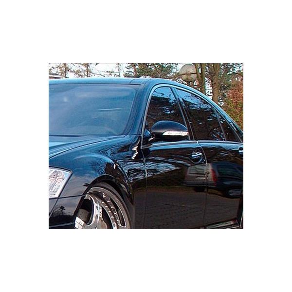 MEC Design BENZ S W221 LED Mirror Cover 2010 Style in Carbon (Carbon coating) Set