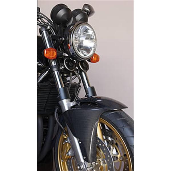CB400SF VTEC XMF フロントフェンダー（アルミ削り出しステー付） FRP