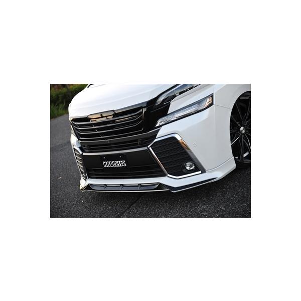 ヴェルファイア 30系 前期 エアログレード専用 フロントリップスポイラー 塗装済 ホワイトパールクリスタルシャイン/ブラック