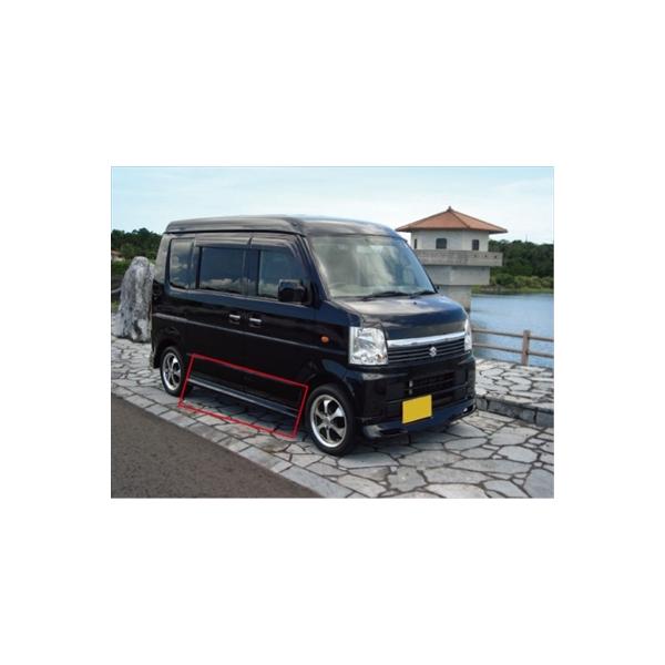 エブリイワゴン DA64W 前期 クローバー サイドステップ : エアロ