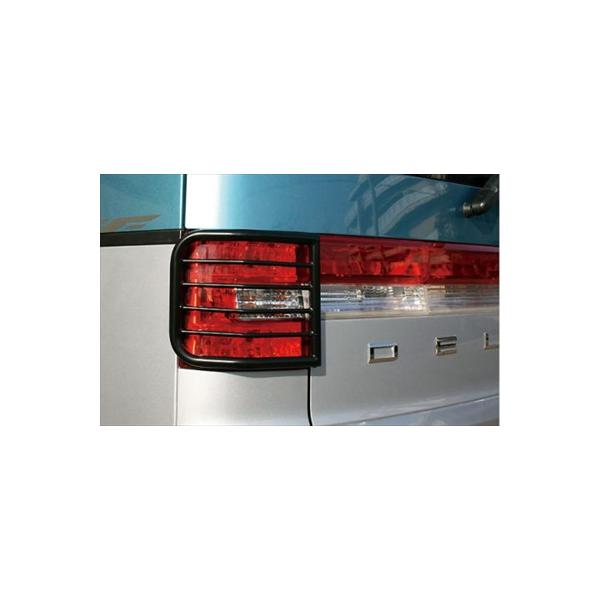 デリカ D:5 前期 Kaddis テールレンズガード 左右セット ブラック