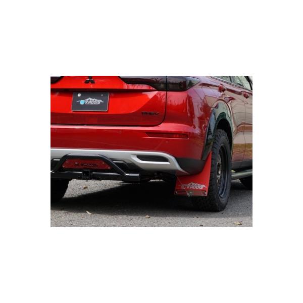 アウトランダーGN0W専用 Kaddis マッドフラップ レッド : エアロ