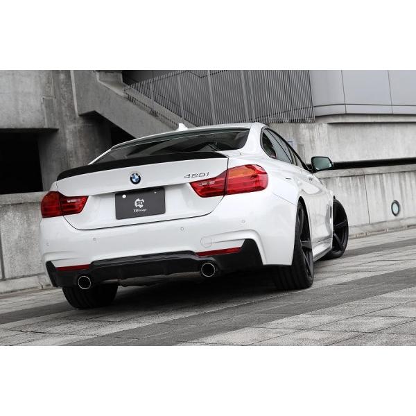 BMW 4Series F36 グランクーペ M-SPORT用 リアディフューザー カーボン製 435i用 デュアル2テール