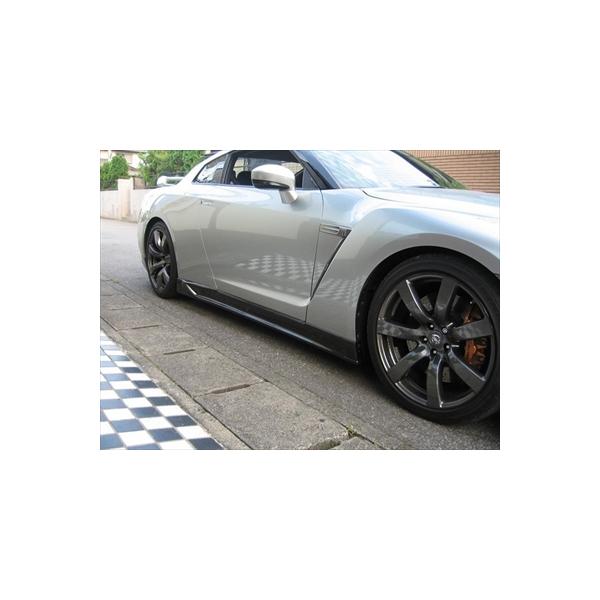 R35 GT-R SIDE STEP カーボン 取付込 : エアロ.カスタムパーツの