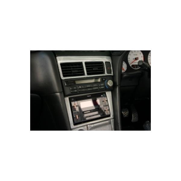 スカイライン GTR BNR34 カーボンオーディオパネル メタル : エアロ