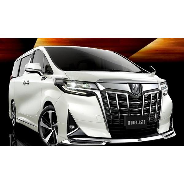 後期 外装 ボディパーツ アルファード モデリスタ エアロキット Abs製 30系 取付込 後期 Tmic08 Toptuner エアロキット 塗装済 G Xグレード ラグジュアリーホワイトパール 086