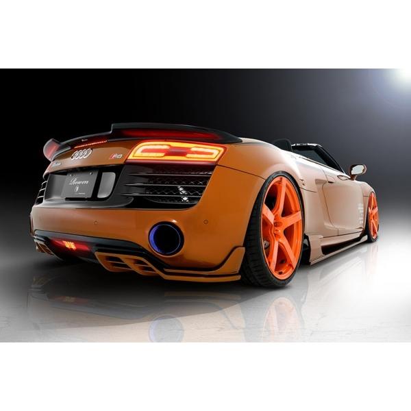 AUDI R8スパイダー 後期 WORLD PLATINUM リヤアンダーエクステンション FRP製