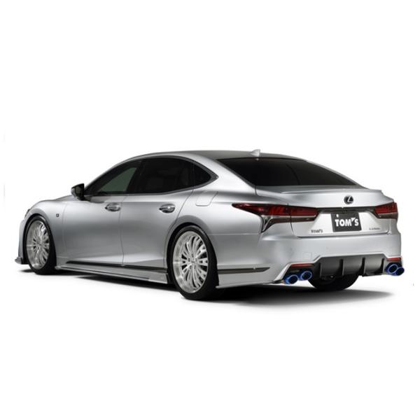 リヤバンパーディフューザー Lexus Frp製 外装パーツ 外装 ボディパーツ Ls500 取付込 塗分塗装済 Vxfa50 グラファイトブラックガラスフレーク 223 取付込 Tom1ab01 Toptuner 高質で安価返品ok