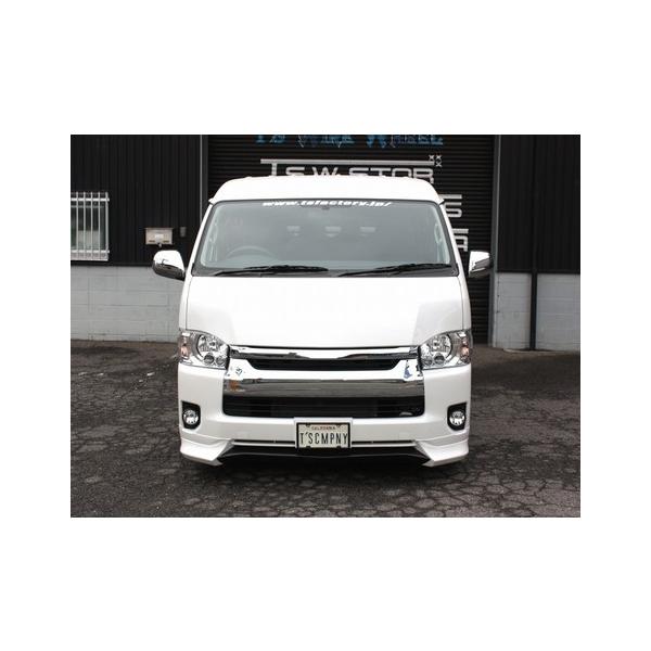 ハイエース 0系 ワイドボディ 4型 H25 12 Tpd フロントスポイラー 塗装済 6s3 ダークグリーンマイカメタリック ブラックアウト追加塗装無 エアロ カスタムパーツのtoptuner 通販 Paypayモール
