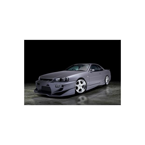 R34 スカイライン　フードトップモール　ボンネットスポイラー　ユーラス R34 スカイライン URAS エアロ ボンネットリップ 2ドア 4ドア