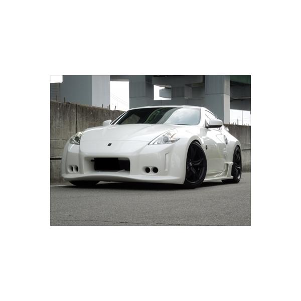 z33からz34マスクに変更するエアロキットバージョンフロントフェンダー。ボンネット。フロントバンパ。ヘッドライト以上下地のプライマペイント済み純正のシルバーカラーに塗装して有ります フェアレディZ Z34 Ver.3 フロントバンパー FRP製 塗装済み : エアロ