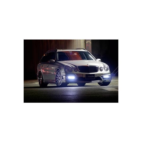 E-class W211 Wagon Sports Line Black Bison Edition `06y/ 07y` FRONT BUMPER SPOILER LED version hς