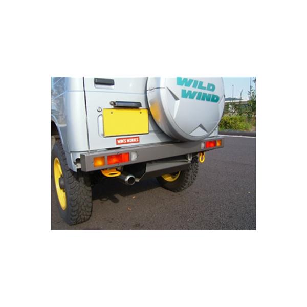 ジムニー JA12/JA22 リアボックスバンパー メーカー塗装品 ガンメタ