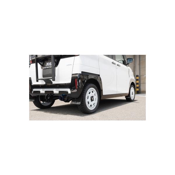 デリカ ミニ専用 X4X マッドフラップ ブラックモデル : エアロ