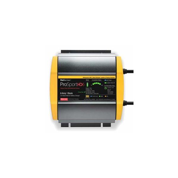 船舶搭載用防水充電器 プロマリナー社 プロスポーツシリーズ12Vバッテリー6Aチャージャー1バンク