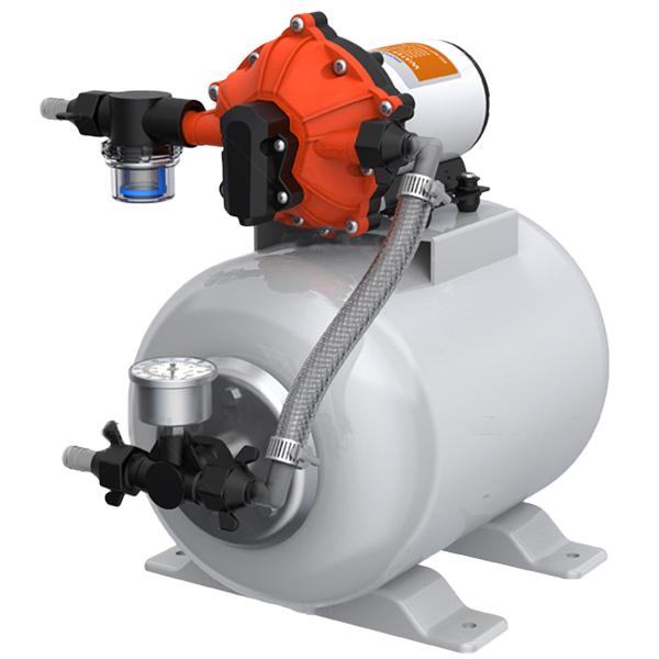 【シーフロ社のアキュームレータータンク付ウォーターポンプブーストシステム】10320076-77水圧を感知して作動する、プレッシャーポンプを保護するための必需品です。圧力スイッチによって作動するプレッシャーポンプは、蛇口の緩みや水漏れ、頻繁...