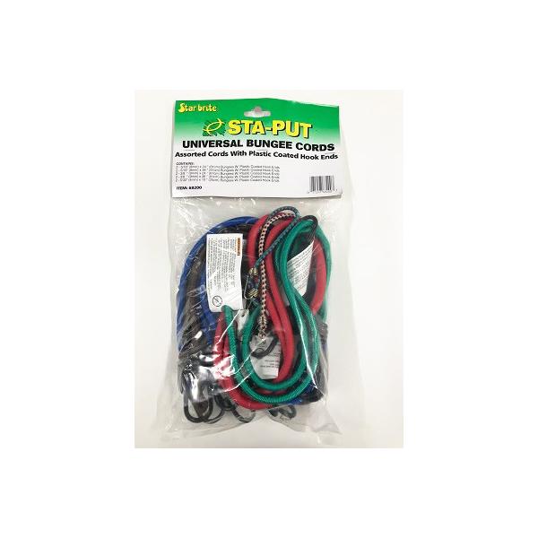 両端にスチール製のフックエンドとステンレス製のストッパーが付いた伸縮コードは、天然ゴム素材で作られているためとても伸縮性に優れています。マリングレードの耐腐蝕性、耐紫外線性があり耐久性があります。荷物を固定したり、束ねたり、ボートにだけでは...