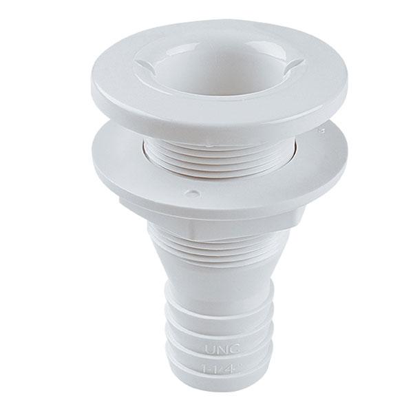 プラスチック製ストレート型スルハルです。プラスチックなので金属製のフィッティングよりも安価で、ギャレーやビルジ排水にお使い頂けます。水面下での使用はできません。喫水線上でのみ使用可能です。水中にスルハルを設置する場合は、金属製のスルハルをお...