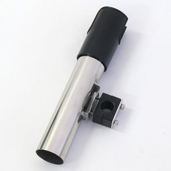 ■ポールタイプ（パイプクランプタイプ）のスピニングロッドホルダー30lbs未満のライト級のスピニングロッドホルダーで、クランプサイズはS、Mの2種類あり、プレミアムスピニングロッドホルダーサイズより小さいサイズになってます。素材は頑丈なオー...