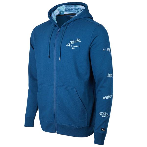《シーズンセール 30%OFF》フィッシング ジャケット ペラジック　ノーザンレイク ジップパーカー ギョタク ネイビー