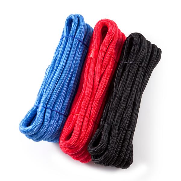 ■インターコム社製ダブルブレイドポリプロピレンロープ　ロープ径12mm×7.5m片側アイスプライスエンドの仕上げはきっちりとアメリカンホイッピングで仕上げています。ダブルブレイドの外皮と芯の2つのロープにより形成されており、外皮はポリエステ...