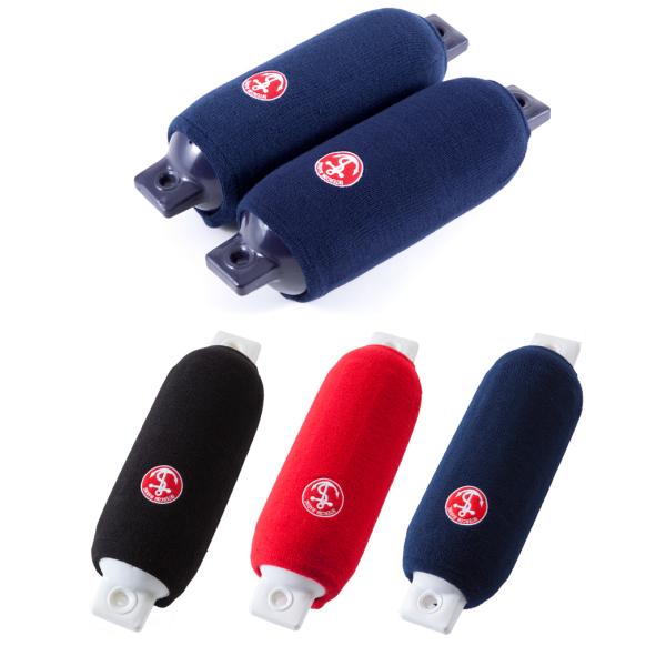 【インターコムマリン社ボートフェンダー　T-2サイズ（ロープ付き ）2個セット】UVプロテクト添加剤、硬化防止剤含有のマリングレードPVCを使用した肉厚で耐久性を高めた当店オリジナルのボートフェンダーです。両端にロープ取付用穴が付いていて、...