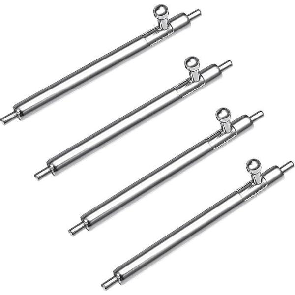 【4本セット】腕時計 スライド式 バネ棒 直径 1.5mm 4本 22mm バンド クリッカー イージー クイック ワンタッチバネ棒 16mm 18mm 20mm 22mm ステンレス製