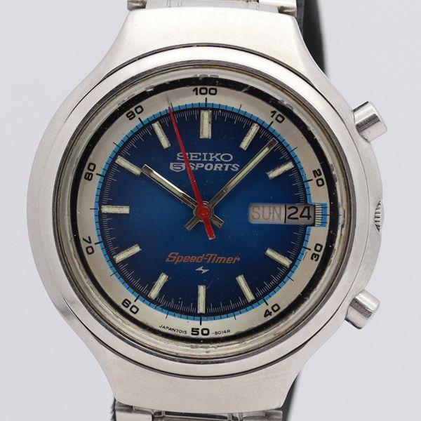 デッドストック級 稼働 セイコー AT 7015-8000 5スポーツ スピード  