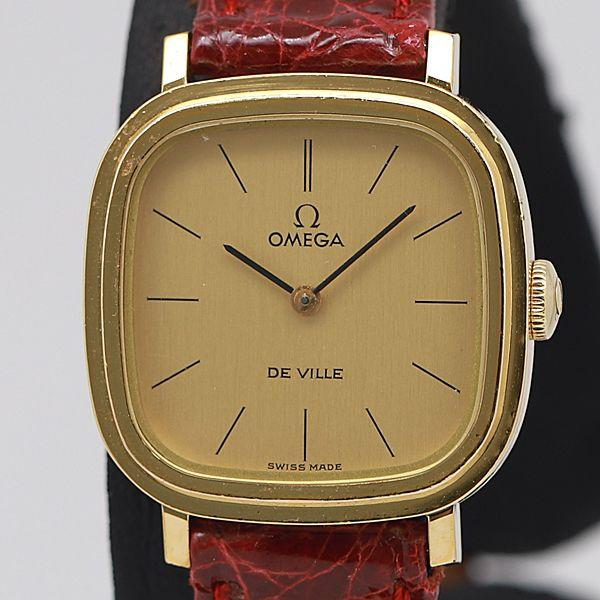 オメガ デビル ラウンド ゴールド 手巻き レディース 腕時計 OMEGA