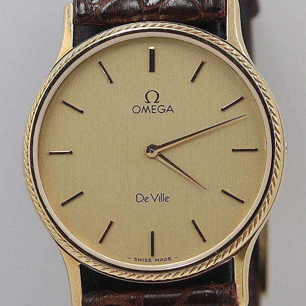 ✨OMEGA✨オメガ✨デヴィル✨ゴールド✨クォーツ✨1365✨腕時計✨ Omega De Ville Cal.1365 Quartz Women Integrated Bracelet Textured