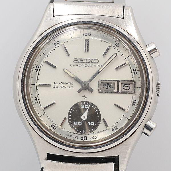 自動巻きクロノグラフ 7018-8000 ⚫︎（オートマチック / 23 石） セイコー クロノグラフ 23石 7018-8000 自動巻き ダブル