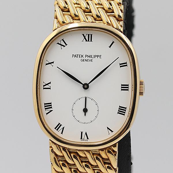 パテック・フィリップ K18 金無垢 腕時計 手巻き ゴールデンエリプスメンズ