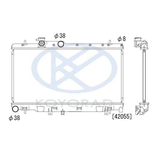 SUBARU Xo KVB KV[ ^[{ TA-BH5,BE5 MT 45111AE101 koyo PL092623