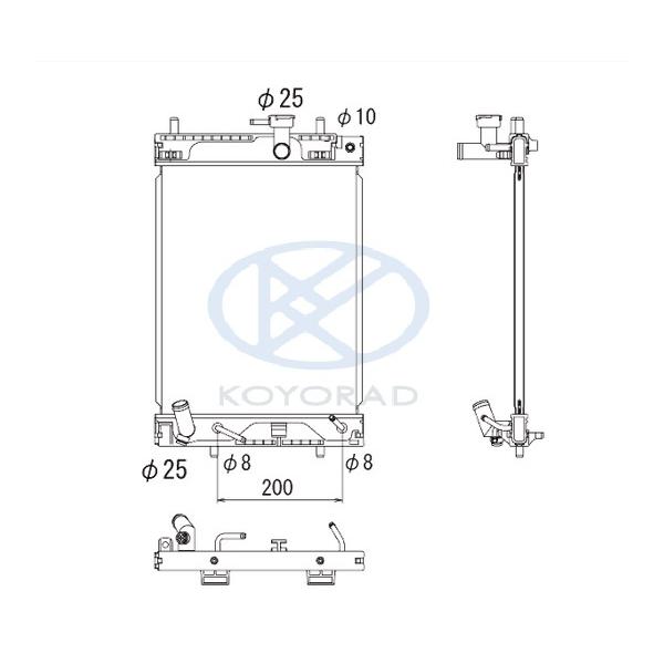 WG[^[ _Cnc \jJ@[JX^  L405S@LA100S@KOYORAD 16400-B2320 16400-B2221 AA070065