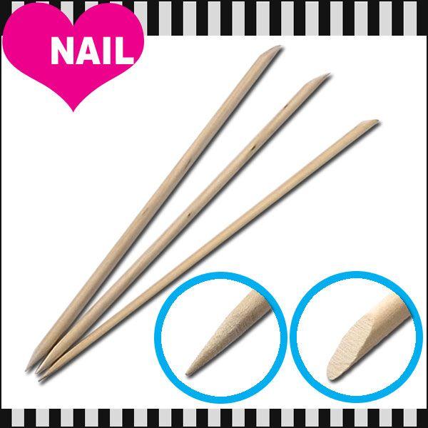 オレンジウッドスティック マニキュアスティック 3本 ココロネイル Kokoronail 通販 Yahoo ショッピング