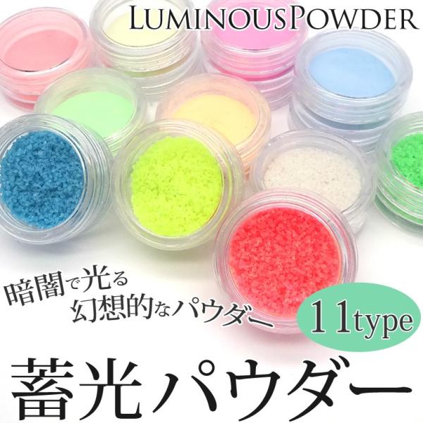 蓄光パウダー ケース入り 約2g