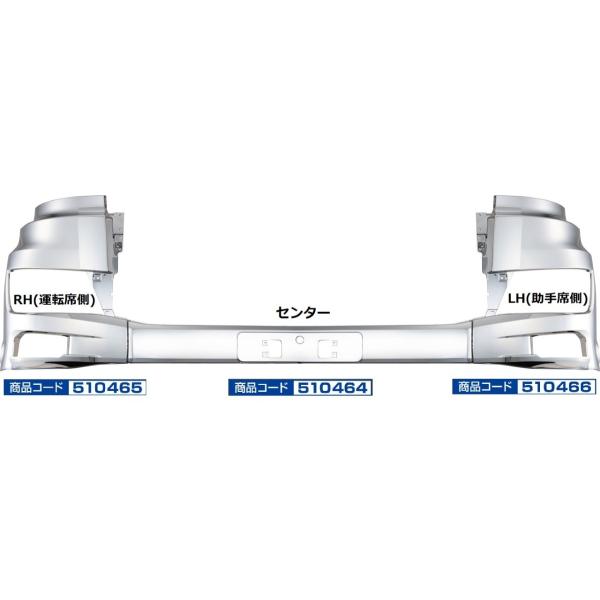 【商品コード：510466】JET INOUE/ジェットイノウエ製品になります。在庫/納期につきましてはお気軽にお問い合わせ下さい。●材質：樹 脂 クロームメッキ●適合車種：日野 大型’17プロフィア(H29.5〜)●サイズ：巾2,670m...