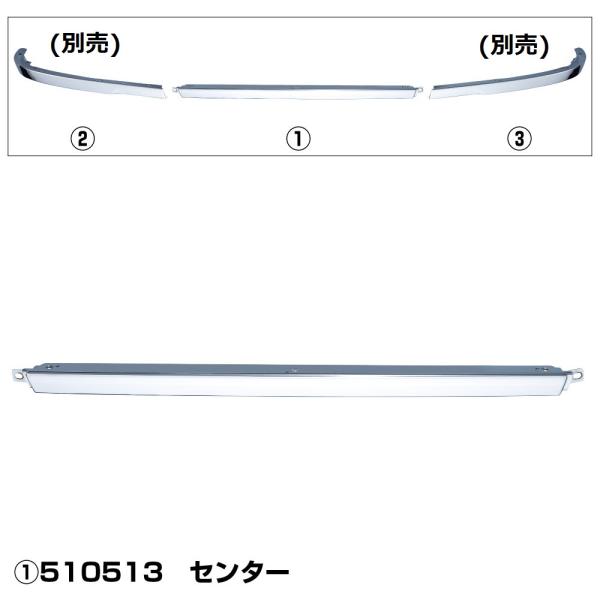 JET 510513 ふそう大型 ’17スーパーグレートタイプバンパー バンパースカートセンター 後期型(ミリ波レーダー付車)