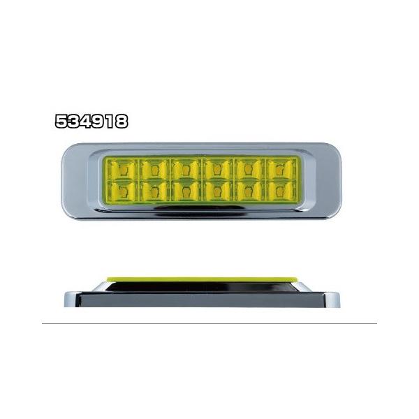 ジェットイノウエ JET 534918 LEDサイドマーカーランプ 角型 イエロー