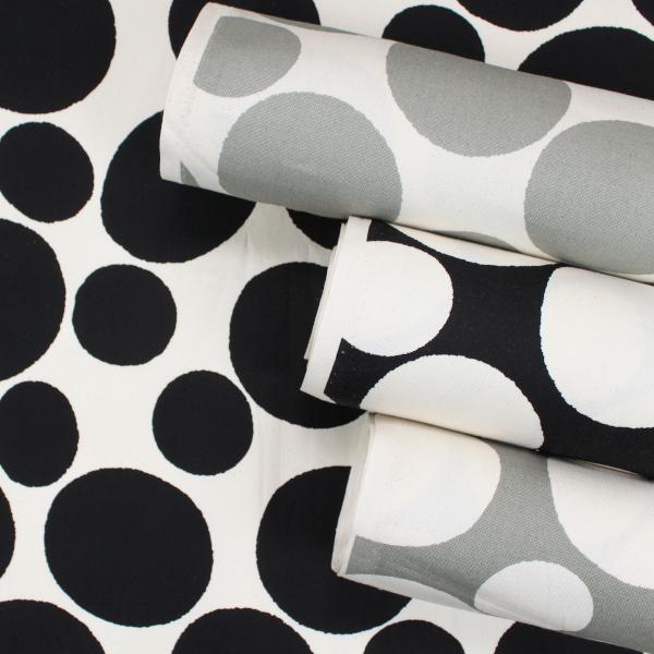 生地 布 北欧調 水玉 大きいドットオックス プリント生地 約110センチ幅 綿100 クリックポスト2ｍ対応 80 とらや Fabric Yahoo 店 通販 Yahoo ショッピング