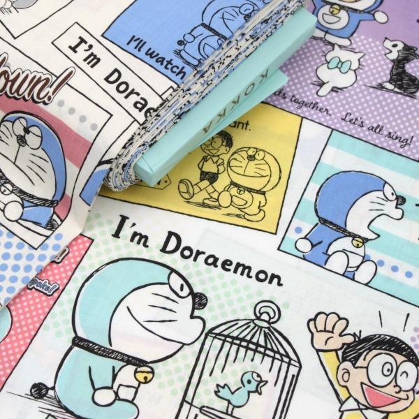 10cm単位価格 アメコミ風 ドラえもん 綿100 シーチング 約110cm幅 G 27 手芸 ハンドメイド 手作り ゆうパケット2 5ｍ対応 G27 とらや Fabric Yahoo 店 通販 Yahoo ショッピング